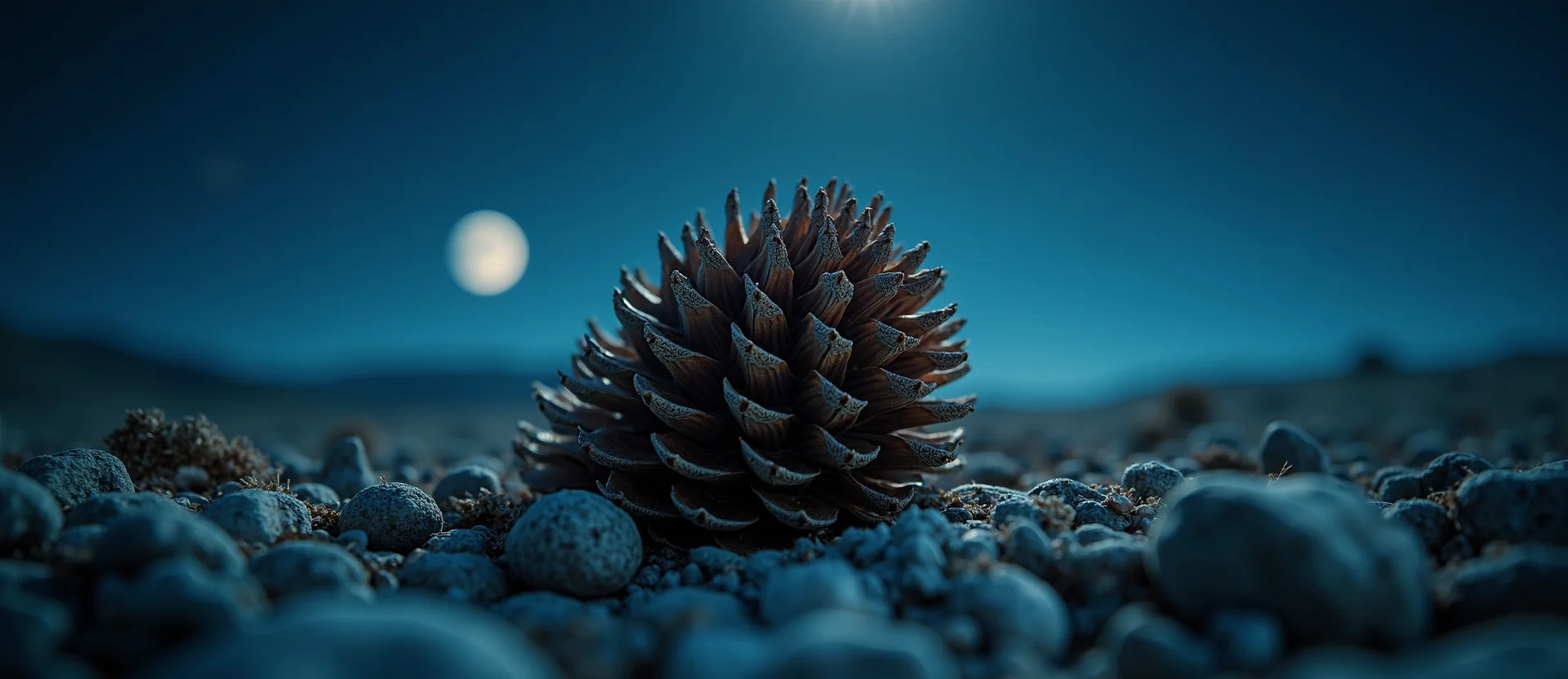 Symbolizing Seed/New Beginning: A local Sagebrush (Artemisia tridentata) opening pine cone. - AI Generated