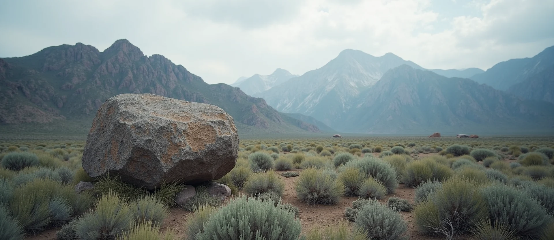 Symbolizing Stability/Peak: A local Mountain Mahogany unshakable boulder. - AI Generated