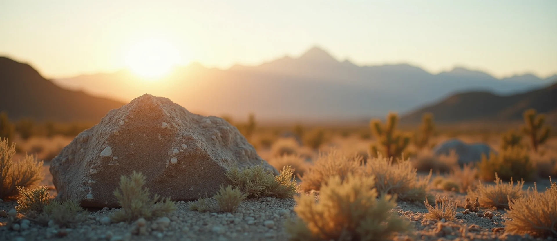Symbolizing Identity/Local: A local Bitterbrush Sierra Nevada skyline. - AI Generated