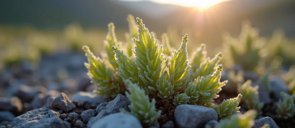 Symbolizing Seed/New Beginning: A local Manzanita sprouting sagebrush seedling. - AI Generated