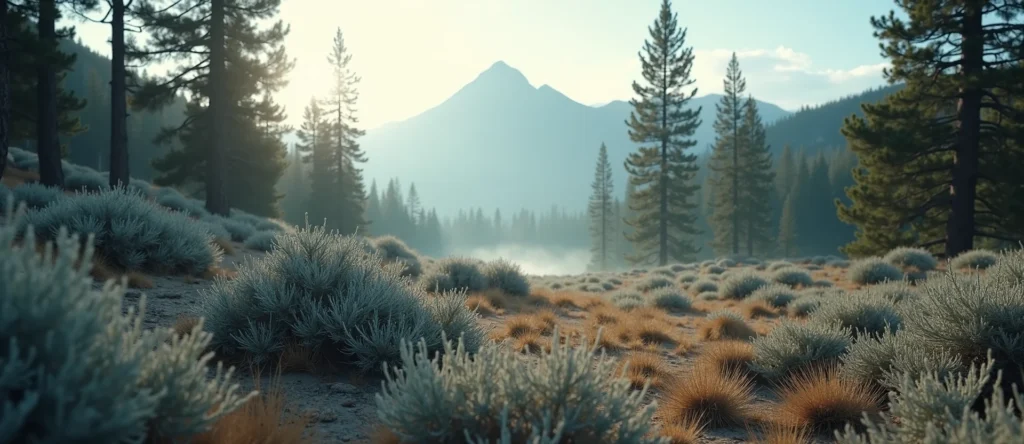 Symbolizing Identity/Local: A local Sierra Juniper Peavine Mountain silhouette. - AI Generated