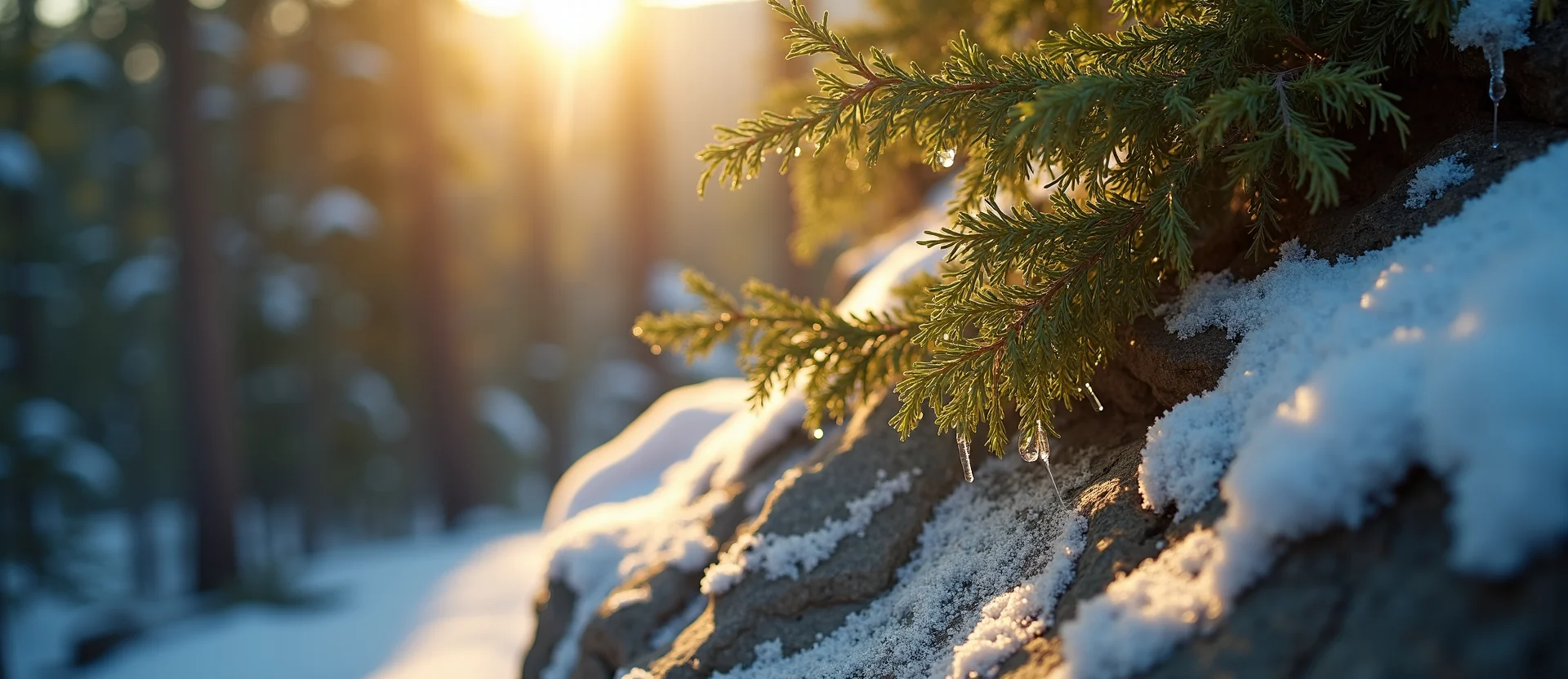 Symbolizing Growth/Resilience: A local Sierra Juniper tree growing out of a rock cleft. - AI Generated