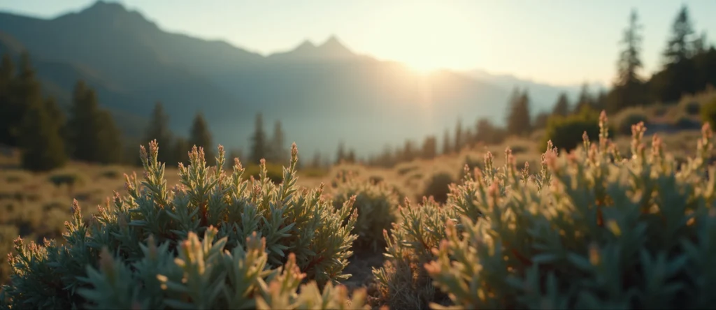 Symbolizing Identity/Local: A local Indian Paintbrush Peavine Mountain silhouette. - AI Generated