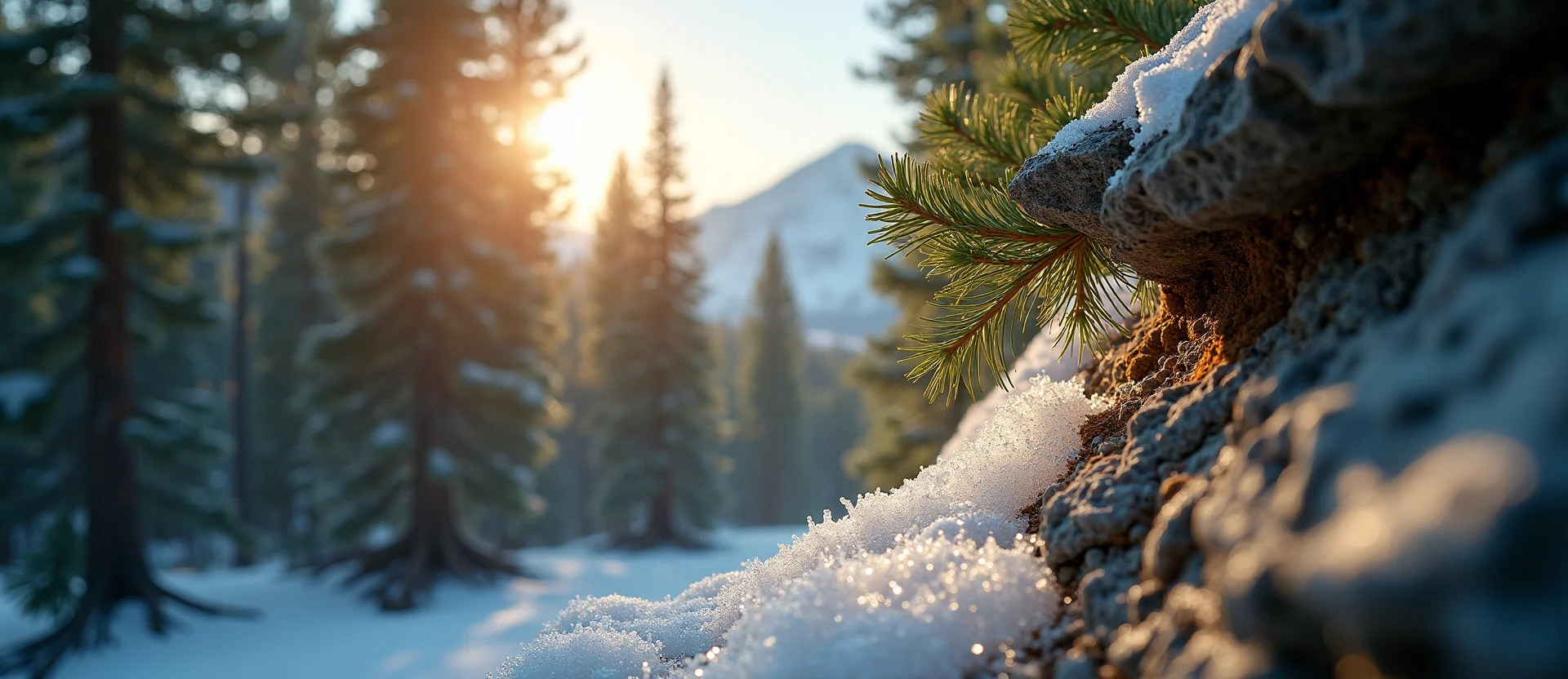 Symbolizing Identity/Local: A local Manzanita Sierra Nevada skyline. - AI Generated