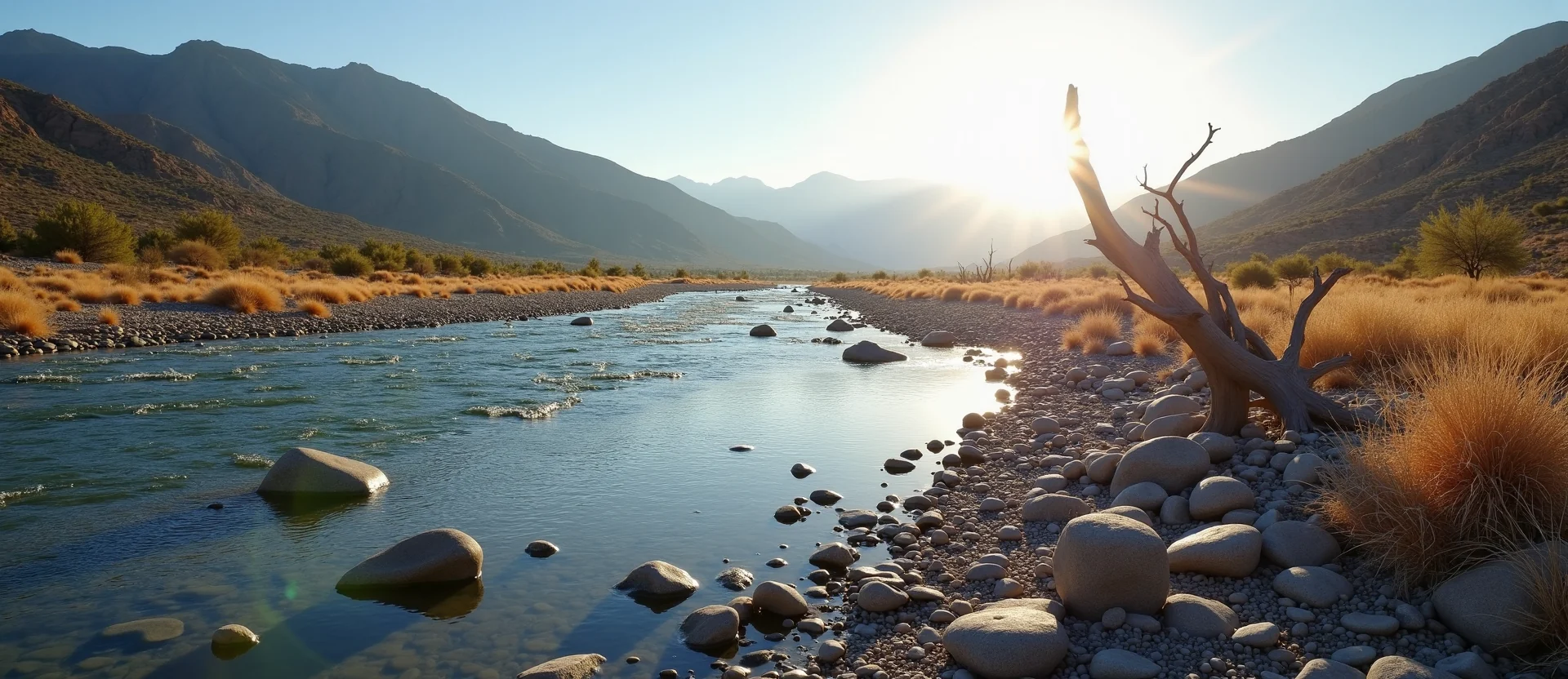 Symbolizing Flow/Cleansing: A local Desert Peach smooth Truckee river stones. - AI Generated