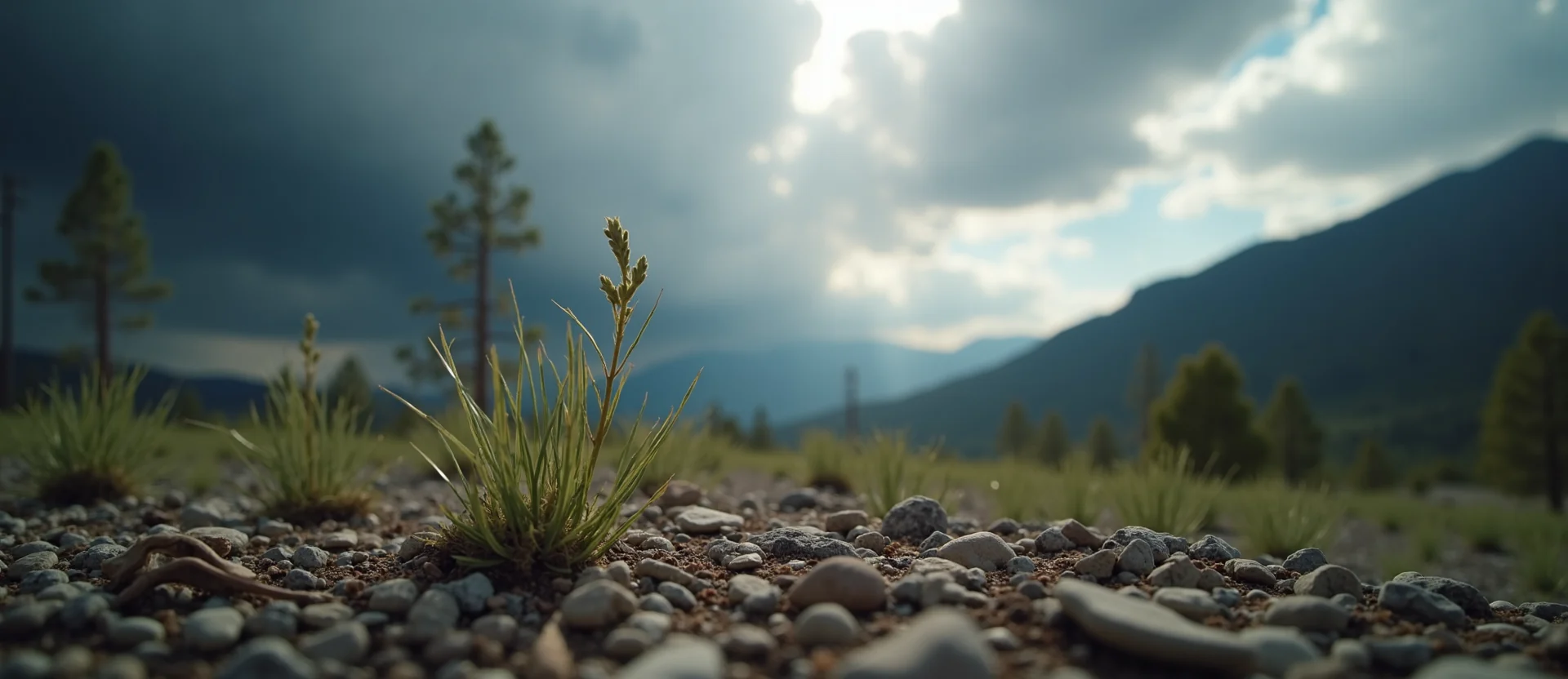 Symbolizing Seed/New Beginning: A local Quaking Aspen sprouting sagebrush seedling. - AI Generated