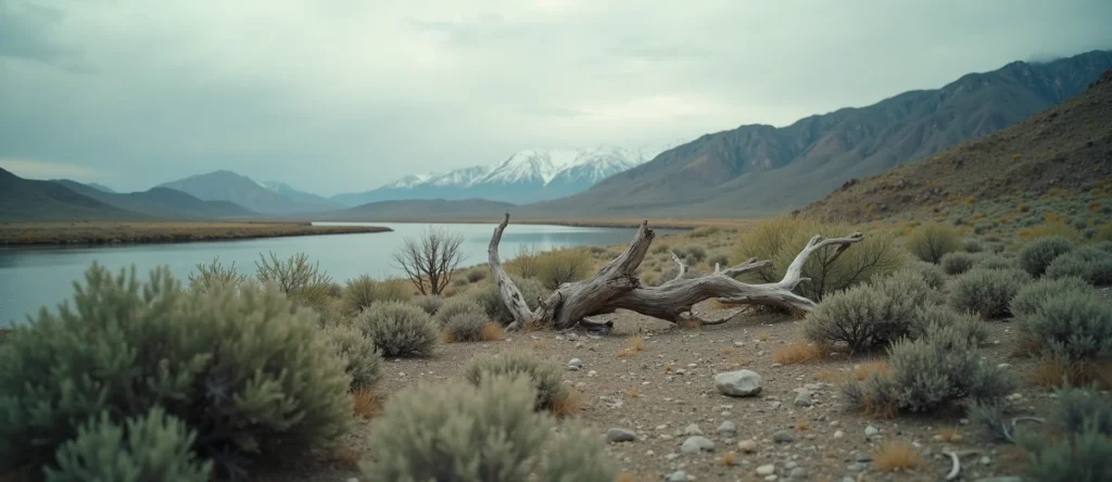 Symbolizing Identity/Local: A local Rabbitbrush High Desert vista. - AI Generated
