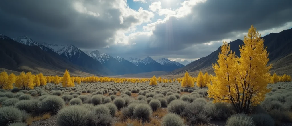 Symbolizing Identity/Local: A local Bitterbrush Washoe Valley floor. - AI Generated
