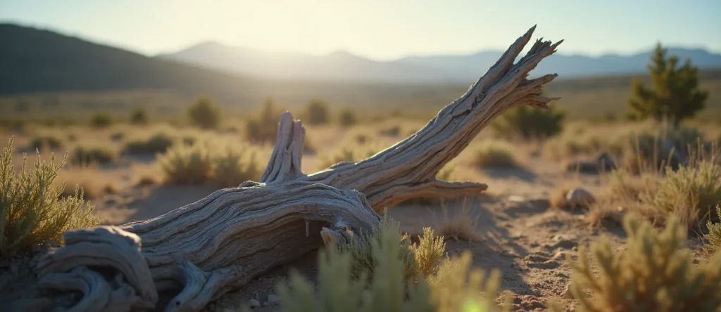Symbolizing Growth/Resilience: A local Sagebrush (Artemisia tridentata) gnarled juniper roots. - AI Generated