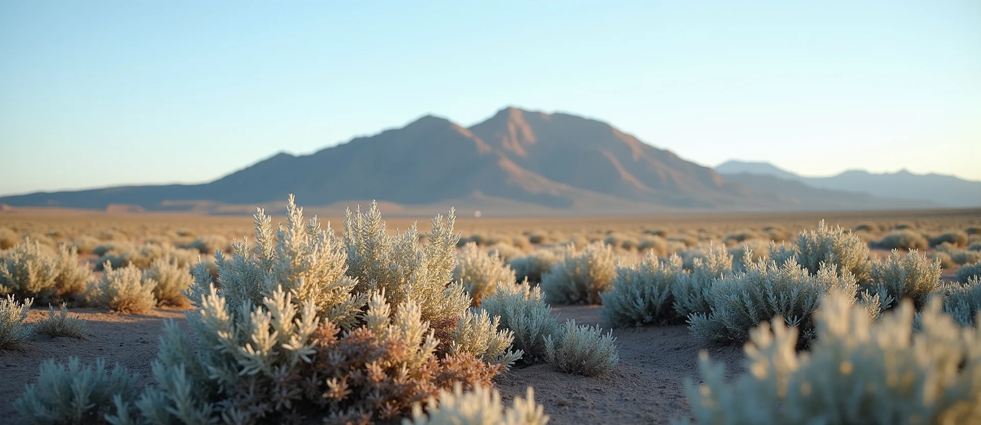Symbolizing Stability/Peak: A local Indian Paintbrush solid mountain ridge. - AI Generated