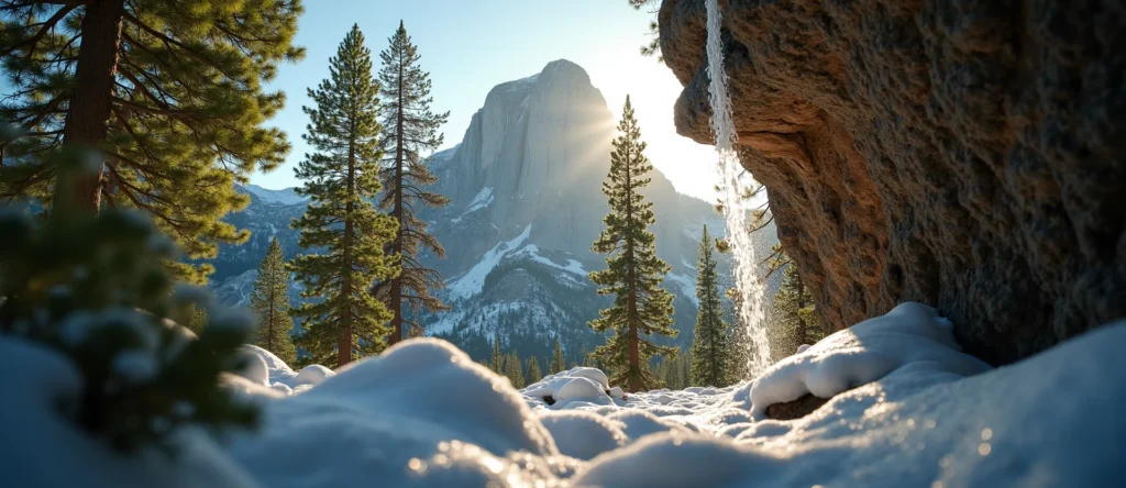 Symbolizing Stability/Peak: A local Mountain Mahogany jagged granite peak. - AI Generated