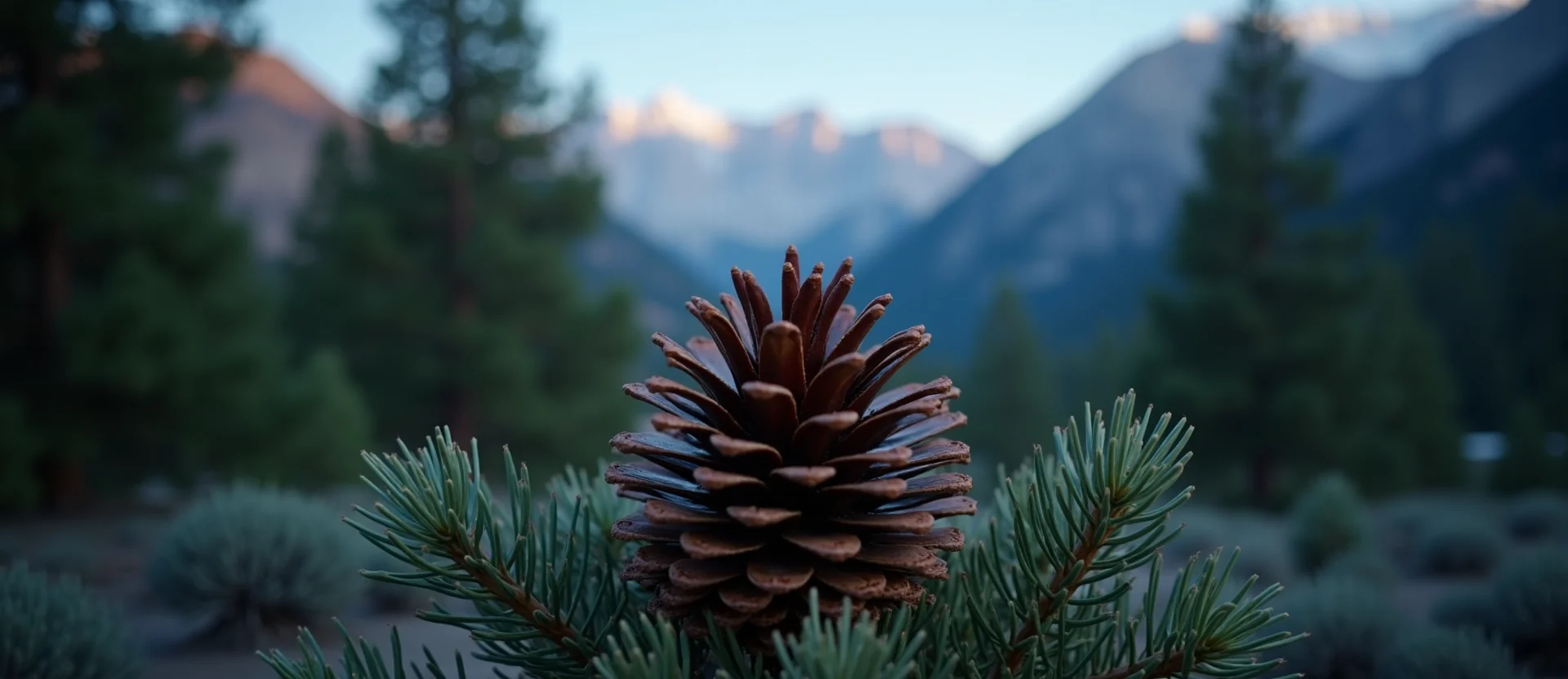 Symbolizing Seed/New Beginning: A local Mountain Mahogany opening pine cone. - AI Generated