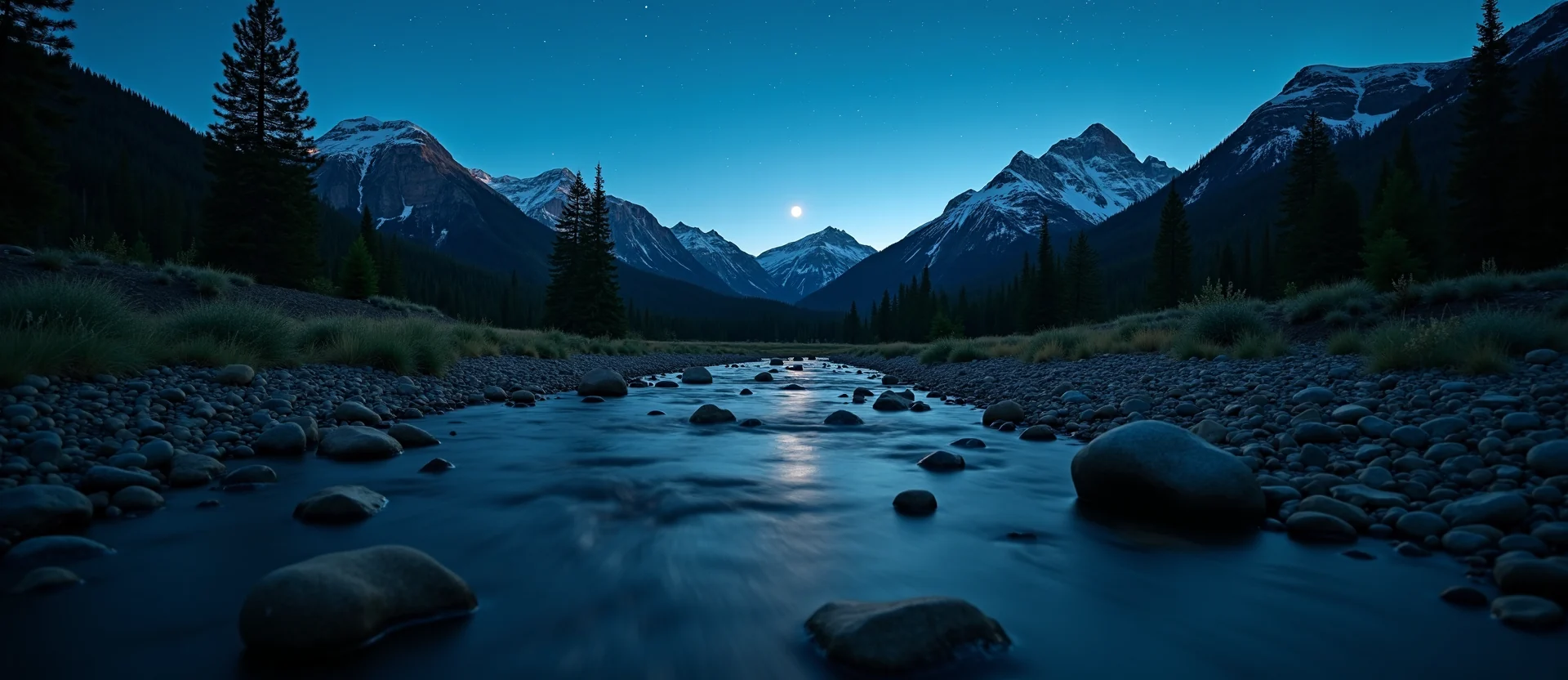 Symbolizing Flow/Cleansing: A local Ponderosa Pine babbling mountain creek. - AI Generated