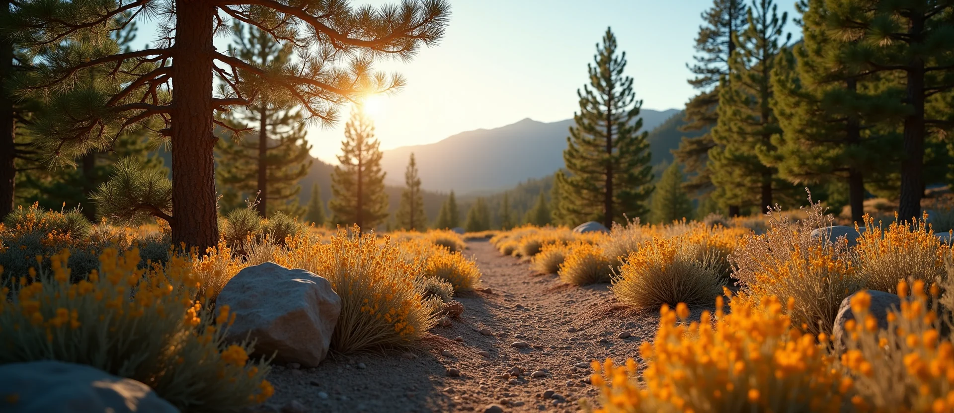 Symbolizing Identity/Local: A local Indian Paintbrush Washoe Valley floor. - AI Generated