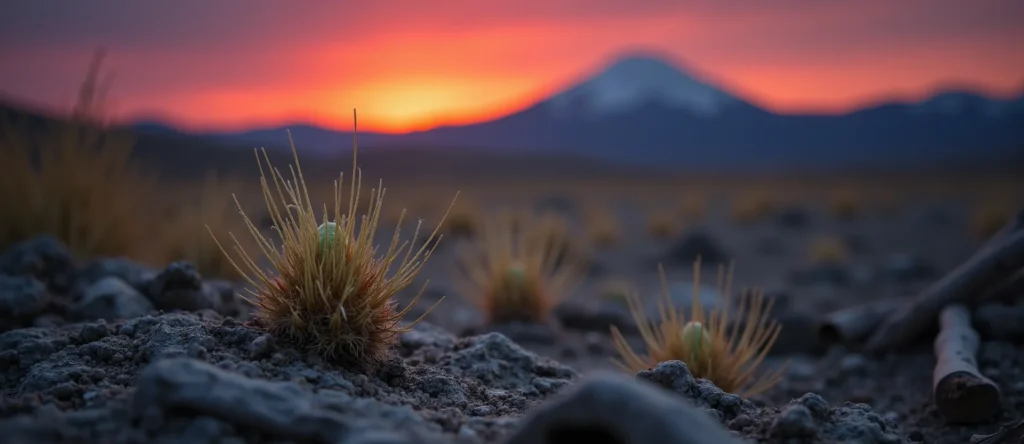 Symbolizing Seed/New Beginning: A local Mountain Mahogany sprouting sagebrush seedling. - AI Generated