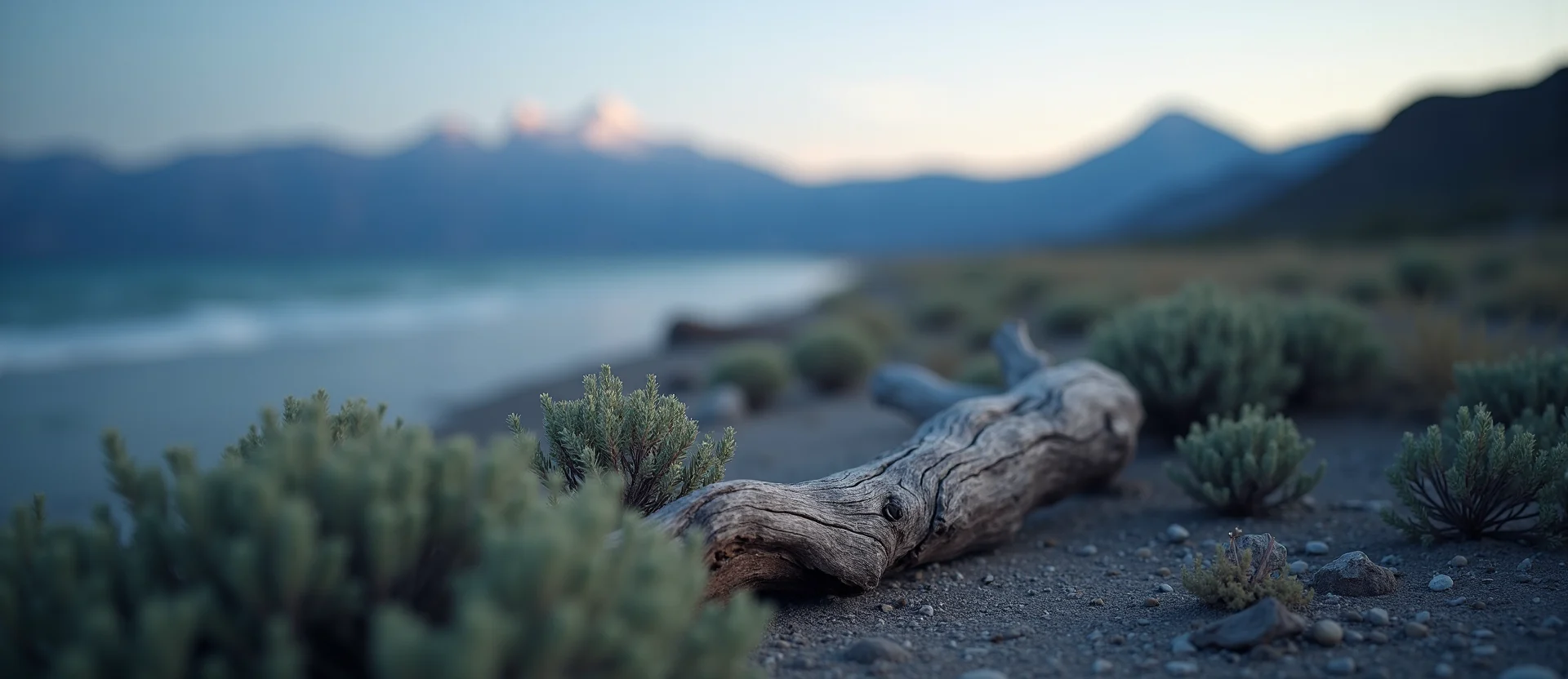Symbolizing Identity/Local: A local Sagebrush (Artemisia tridentata) Sierra Nevada skyline. - AI Generated