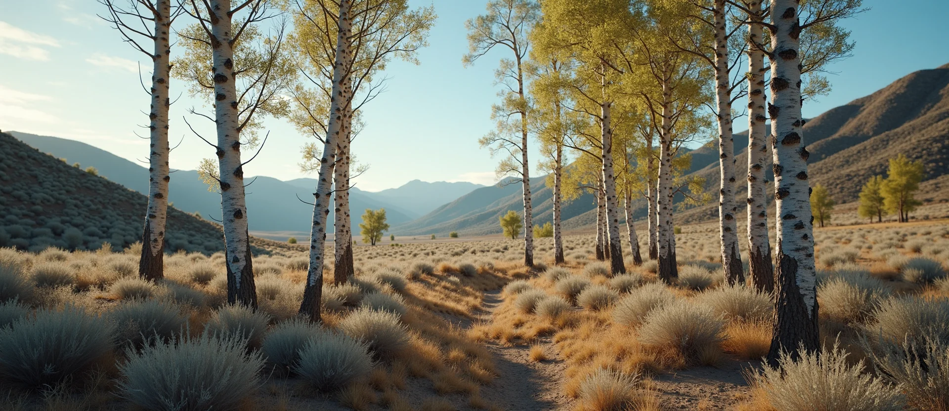 Symbolizing Growth/Resilience: A local Quaking Aspen thriving aspen grove. - AI Generated