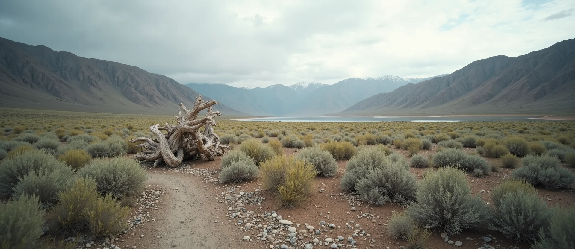 Symbolizing Identity/Local: A local Desert Peach Washoe Valley floor. - AI Generated