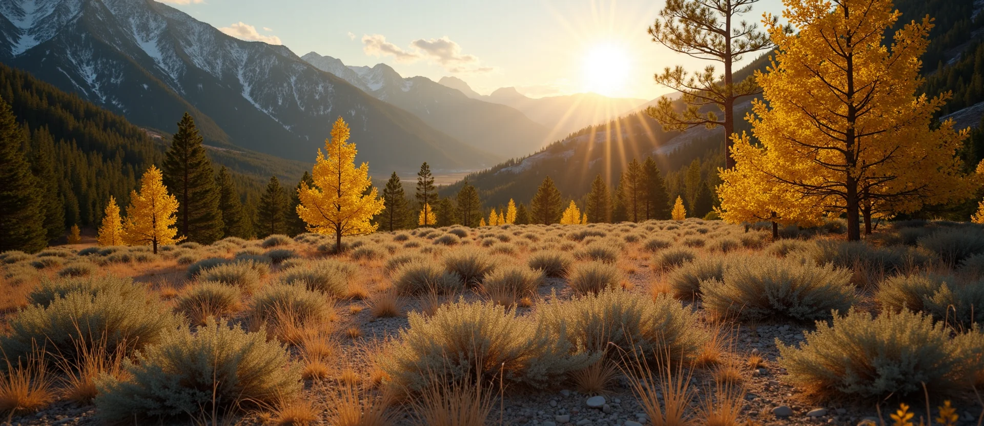 Symbolizing Identity/Local: A local Ponderosa Pine Washoe Valley floor. - AI Generated