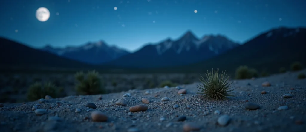 Symbolizing Seed/New Beginning: A local Mountain Mahogany single pine seed on dry earth. - AI Generated