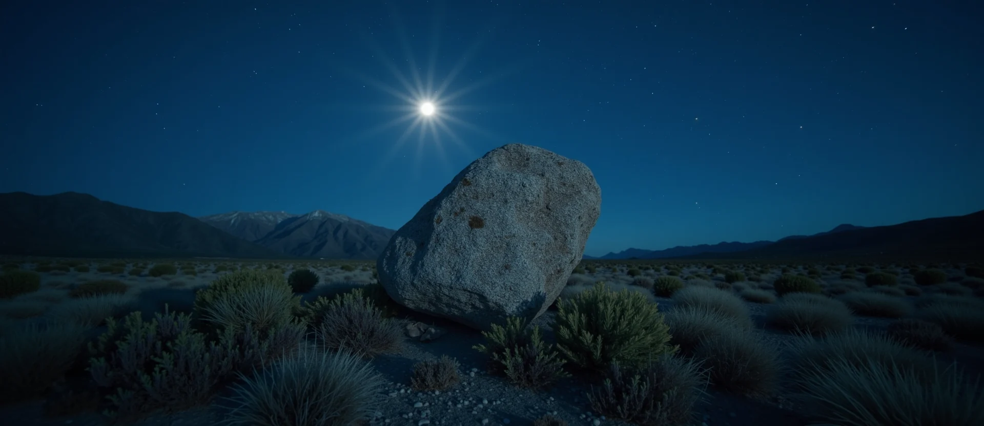 Symbolizing Stability/Peak: A local Sagebrush (Artemisia tridentata) unshakable boulder. - AI Generated
