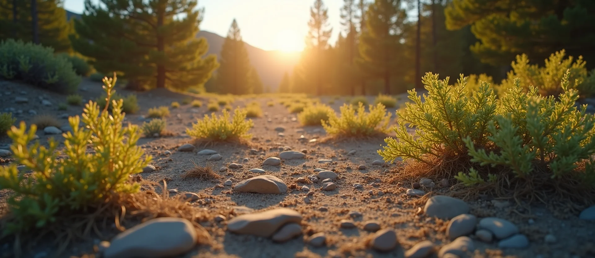 Symbolizing Identity/Local: A local Sagebrush (Artemisia tridentata) Washoe Valley floor. - AI Generated