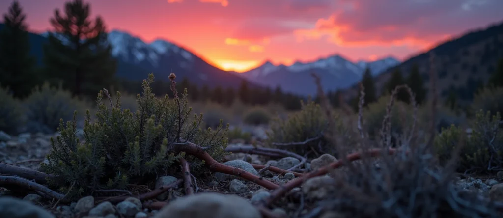 Symbolizing Growth/Resilience: A local Bitterbrush gnarled juniper roots. - AI Generated