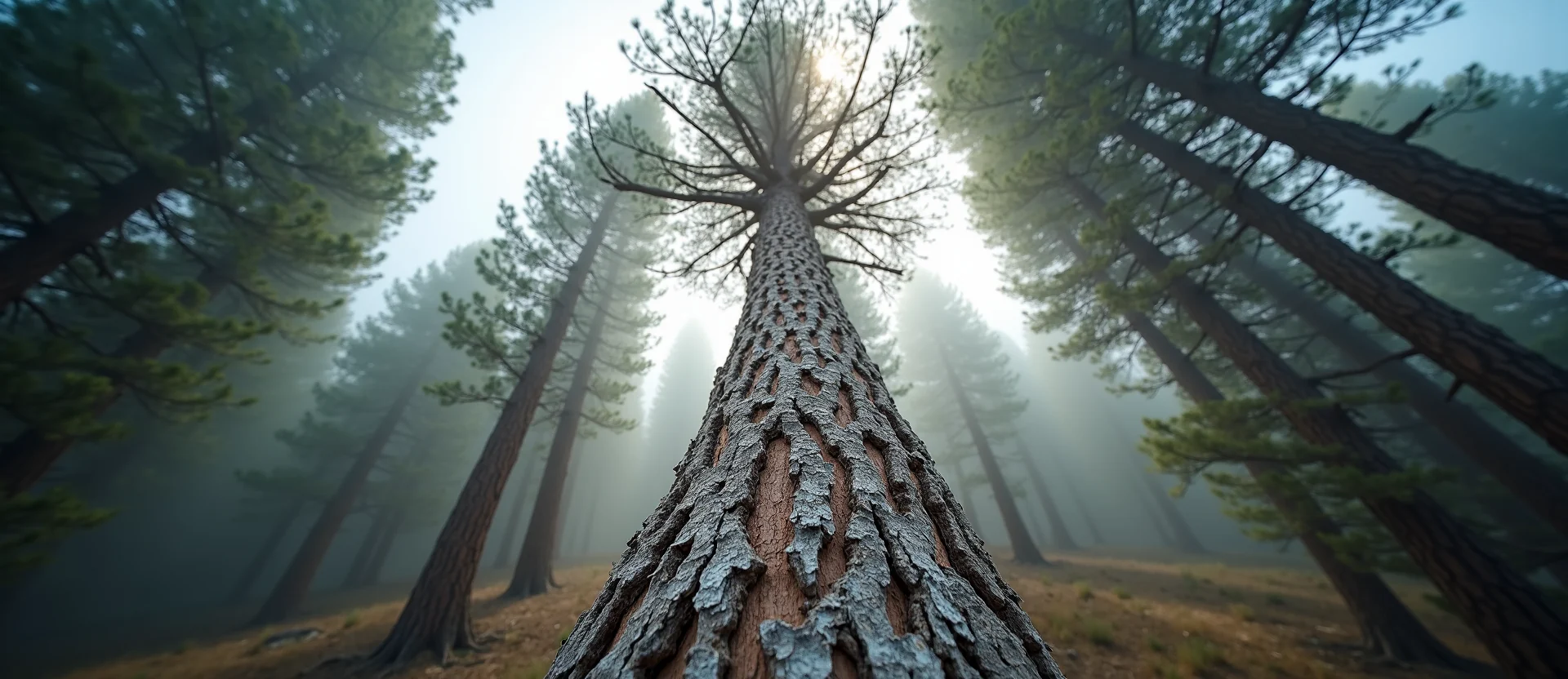 Symbolizing Growth/Resilience: A local Sierra Juniper new branch reaching for the sky. - AI Generated
