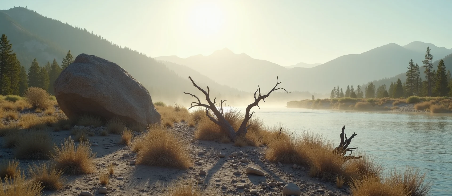 Symbolizing Stability/Peak: A local Desert Peach unshakable boulder. - AI Generated