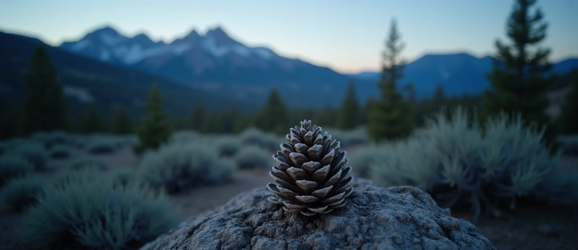 Symbolizing Seed/New Beginning: A local Mountain Mahogany opening pine cone. - AI Generated