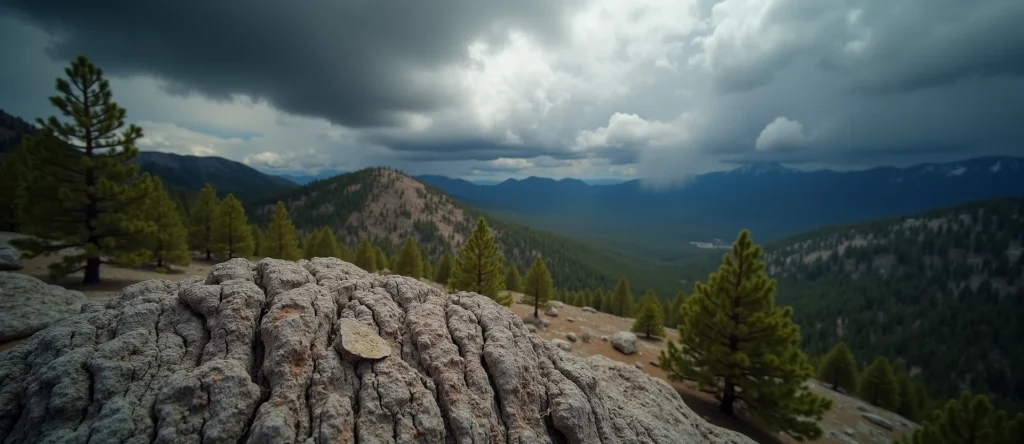 Symbolizing Identity/Local: A local Ponderosa Pine Mt. Rose foothills. - AI Generated
