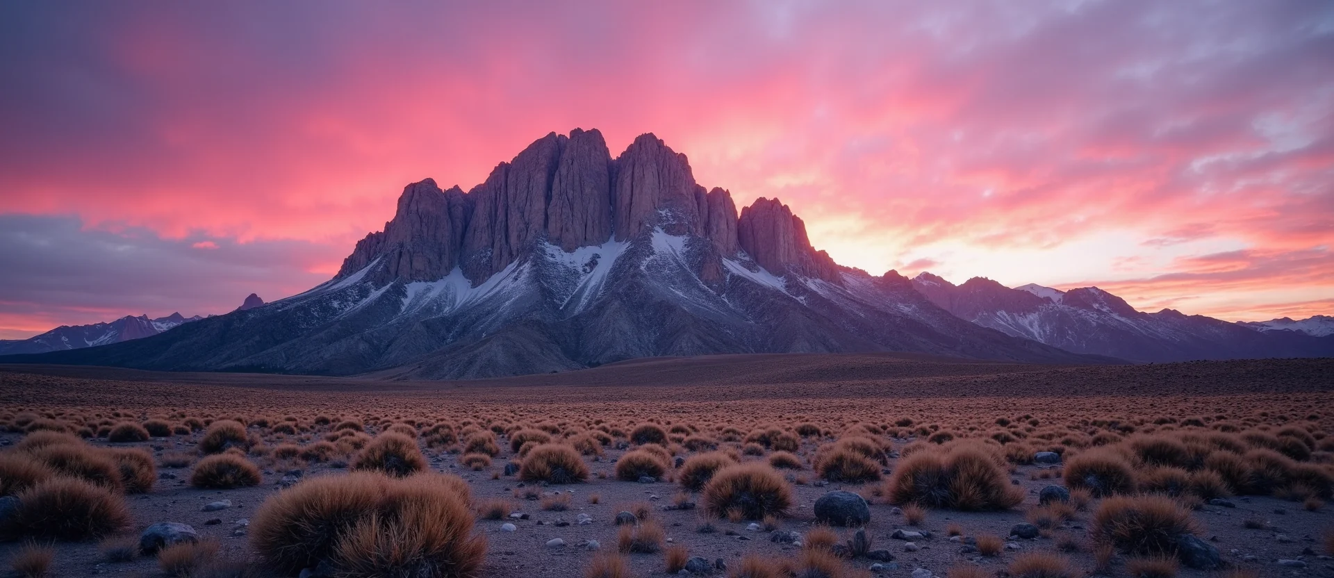 Symbolizing Stability/Peak: A local Rabbitbrush jagged granite peak. - AI Generated
