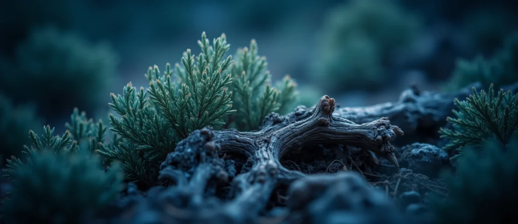 Symbolizing Growth/Resilience: A local Sierra Juniper gnarled juniper roots. - AI Generated