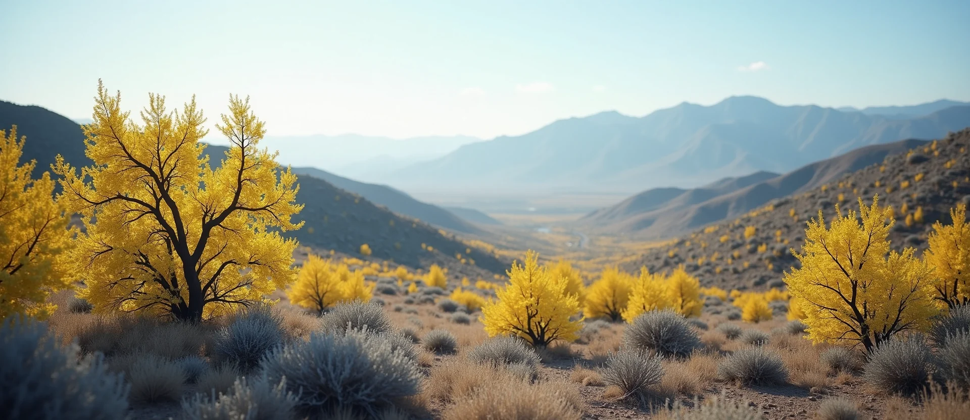 Symbolizing Identity/Local: A local Bitterbrush Washoe Valley floor. - AI Generated