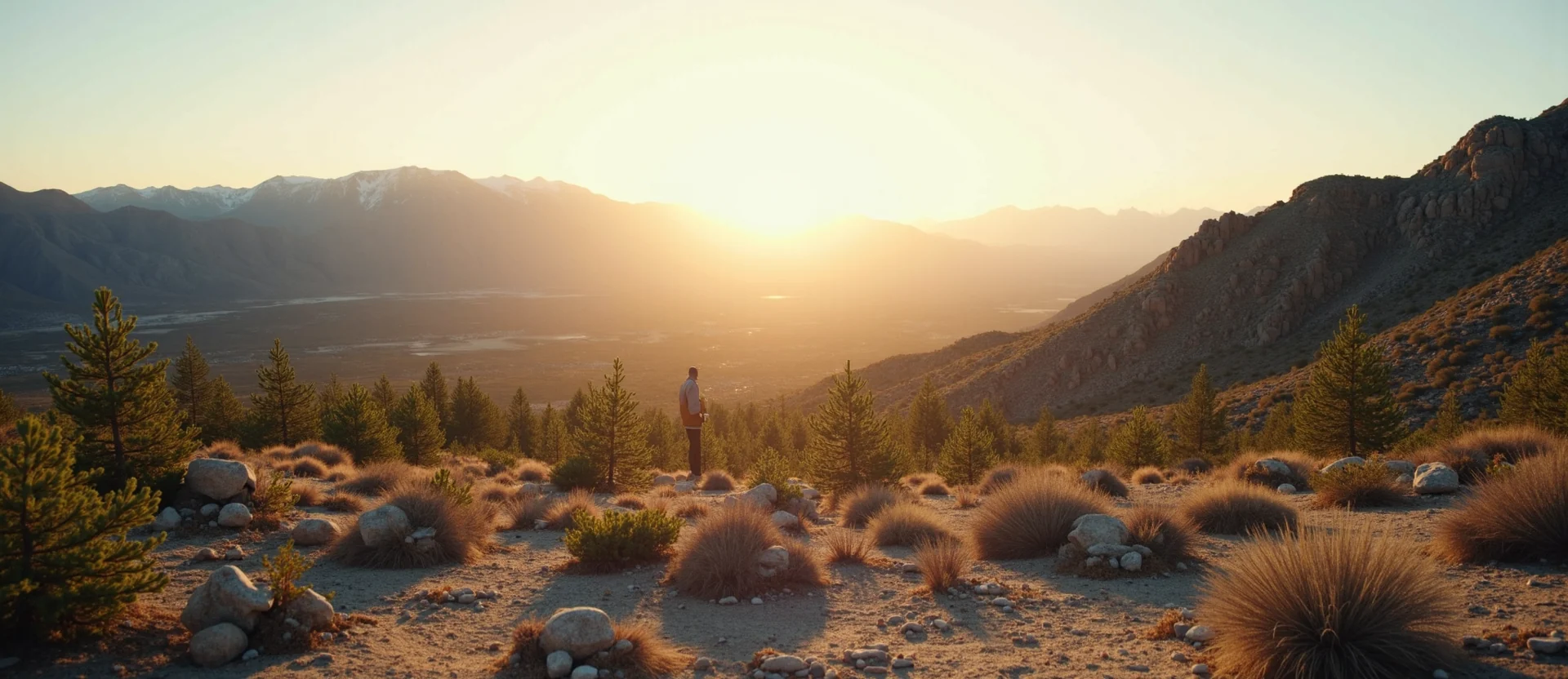 Symbolizing Identity/Local: A local Sierra Juniper High Desert vista. - AI Generated