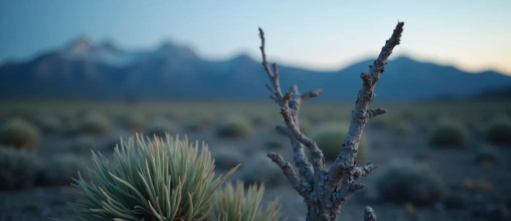 Symbolizing Growth/Resilience: A local Indian Paintbrush new branch reaching for the sky. - AI Generated