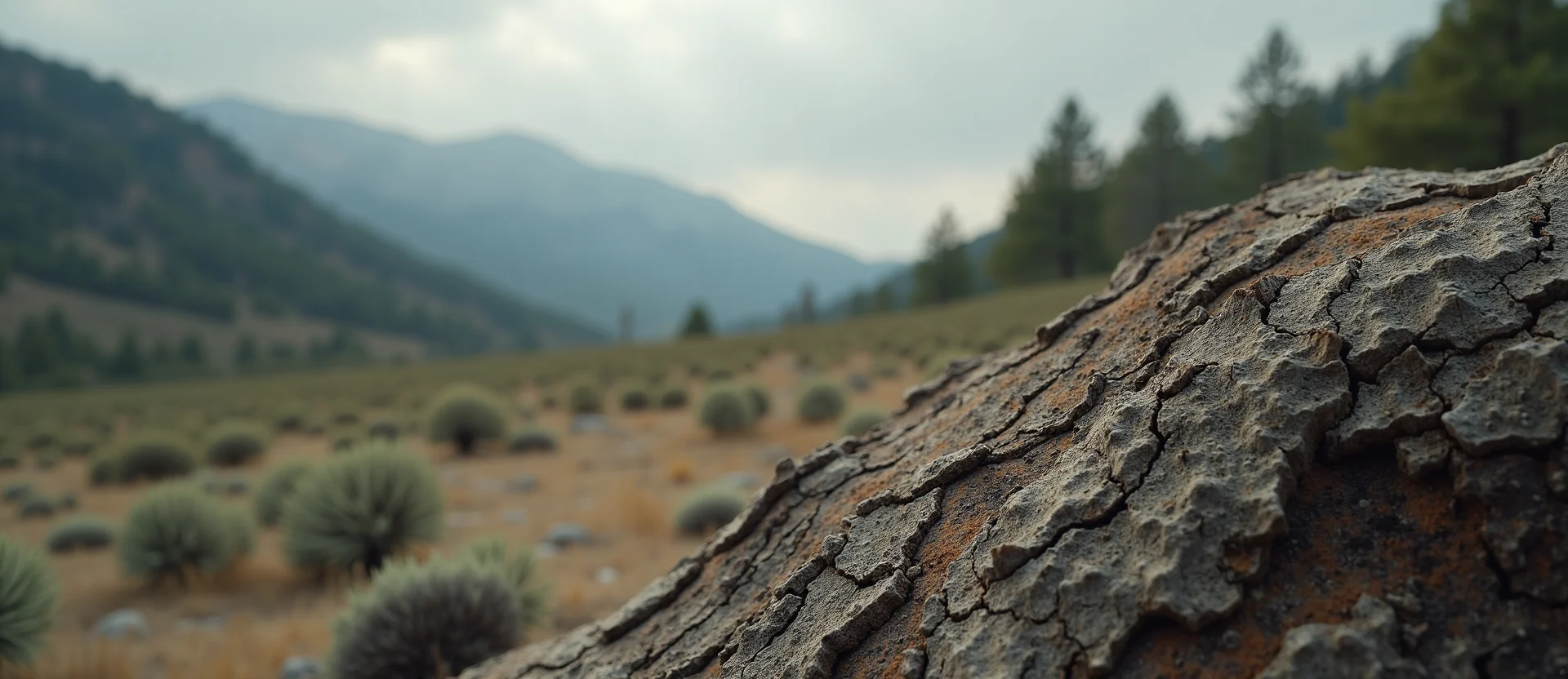 Symbolizing Identity/Local: A local Mountain Mahogany High Desert vista. - AI Generated