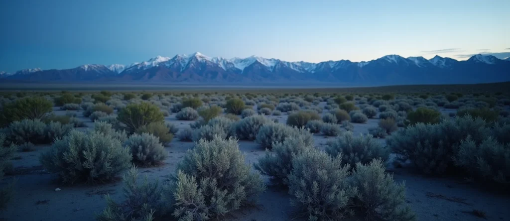 Symbolizing Identity/Local: A local Rabbitbrush High Desert vista. - AI Generated