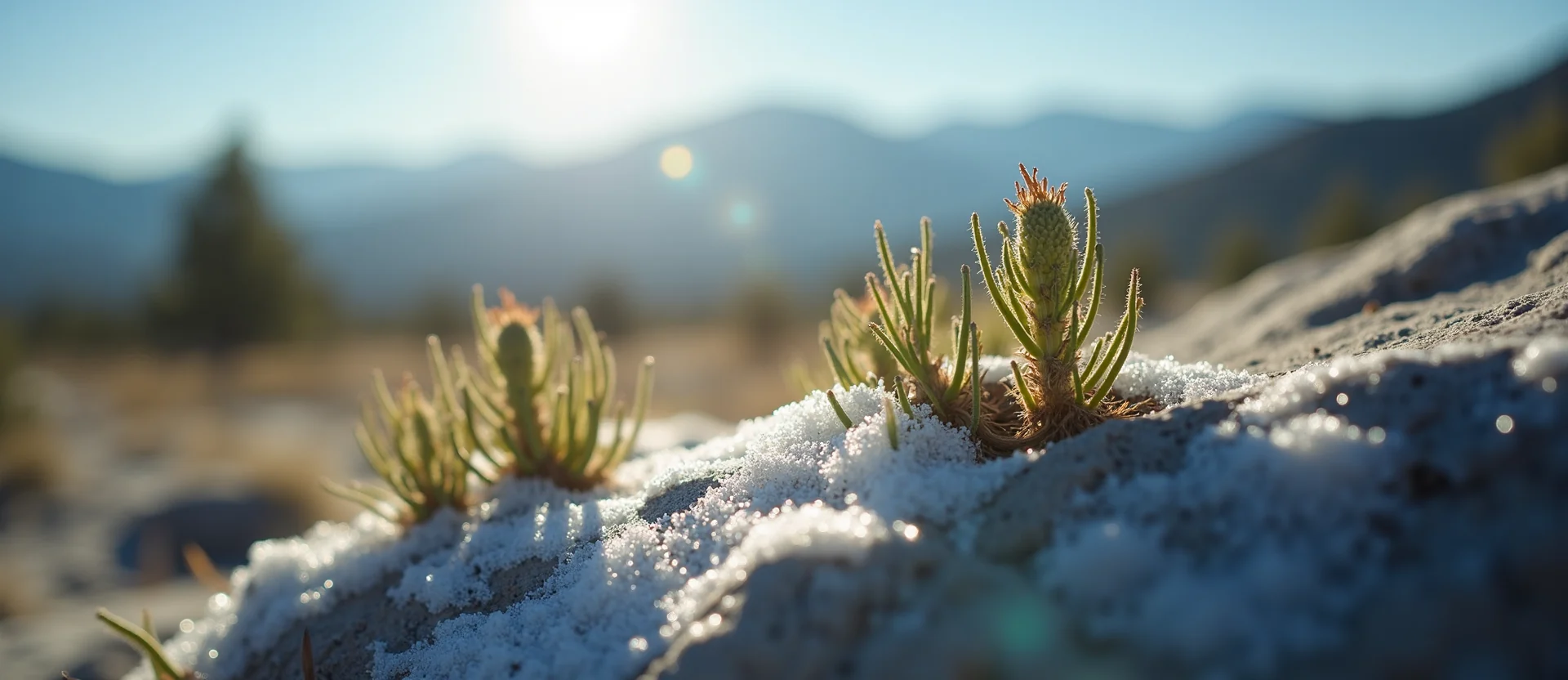Symbolizing Seed/New Beginning: A local Desert Peach sprouting sagebrush seedling. - AI Generated