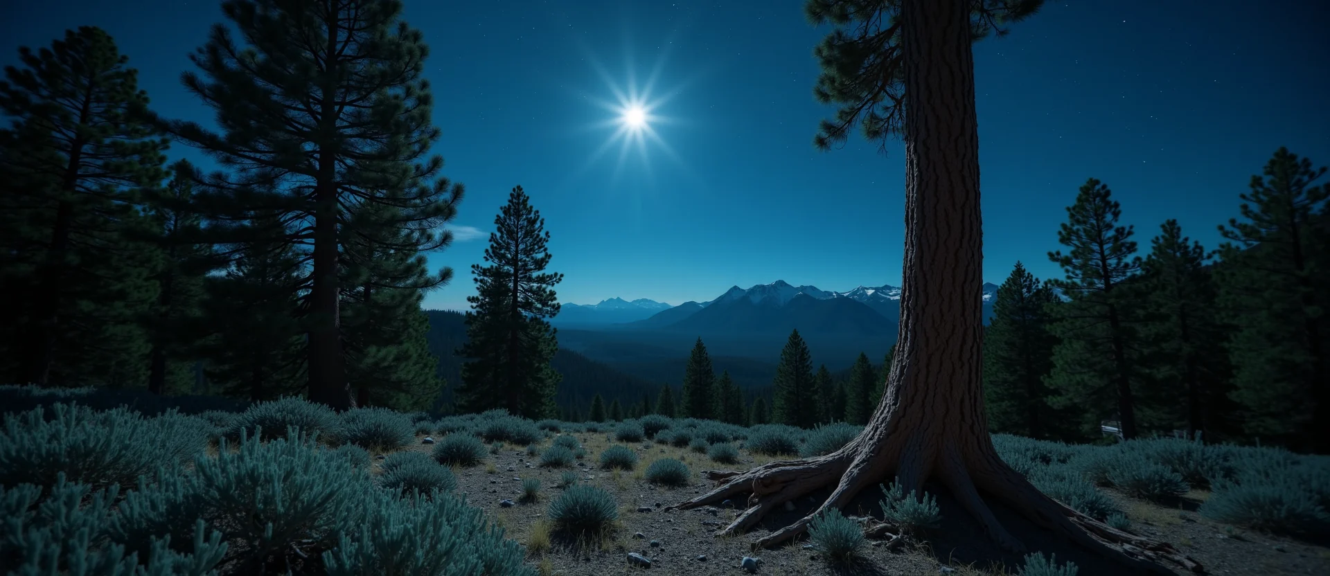 Symbolizing Growth/Resilience: A local Ponderosa Pine sturdy weathered tree trunk. - AI Generated
