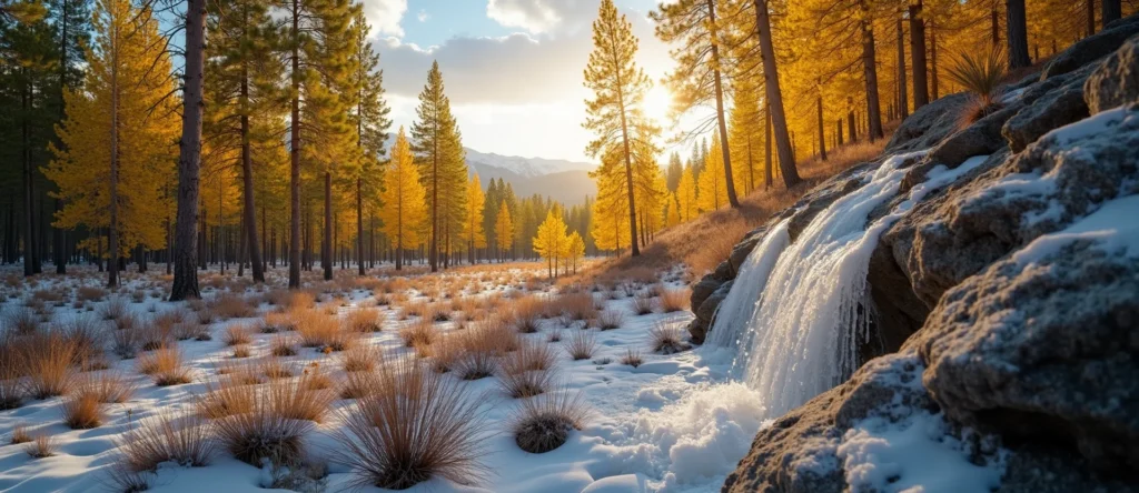 Symbolizing Growth/Resilience: A local Rabbitbrush thriving aspen grove. - AI Generated