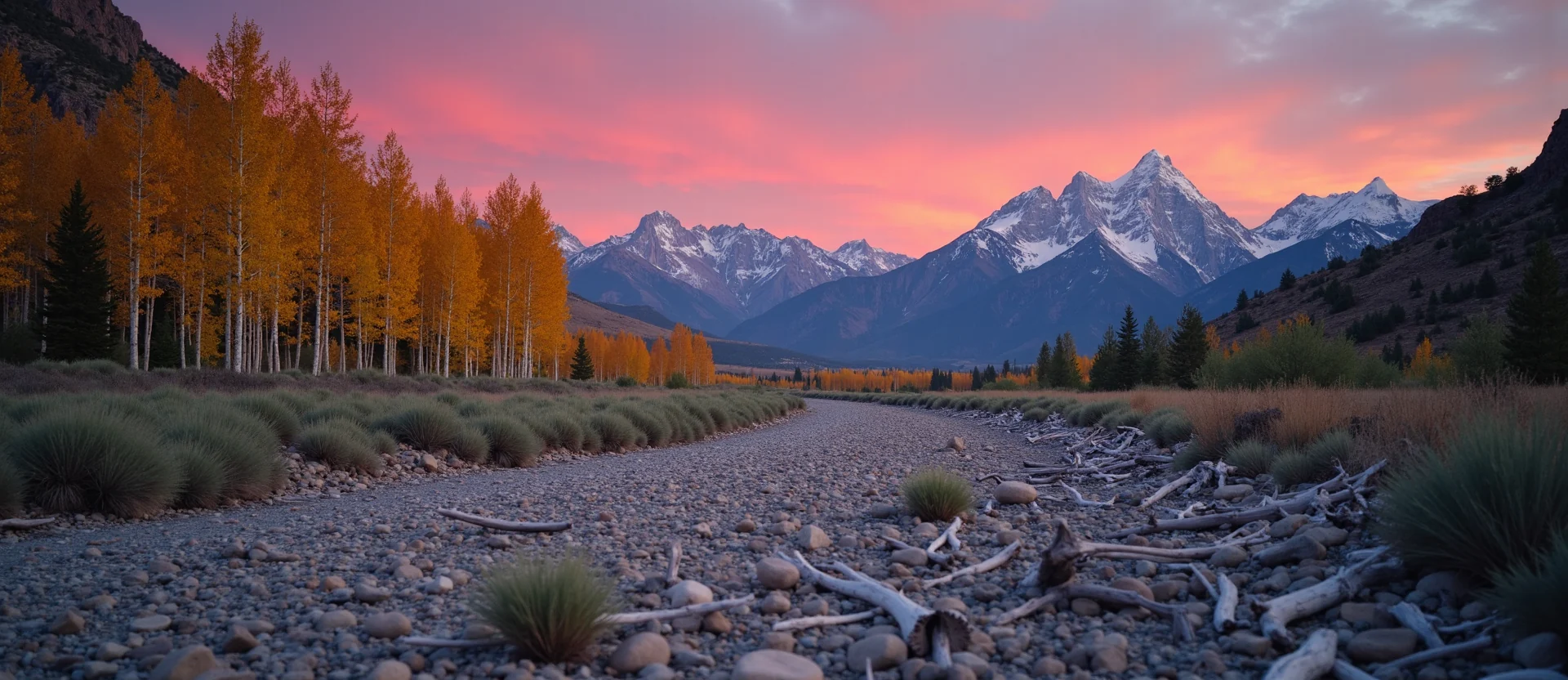 Symbolizing Growth/Resilience: A local Desert Peach thriving aspen grove. - AI Generated