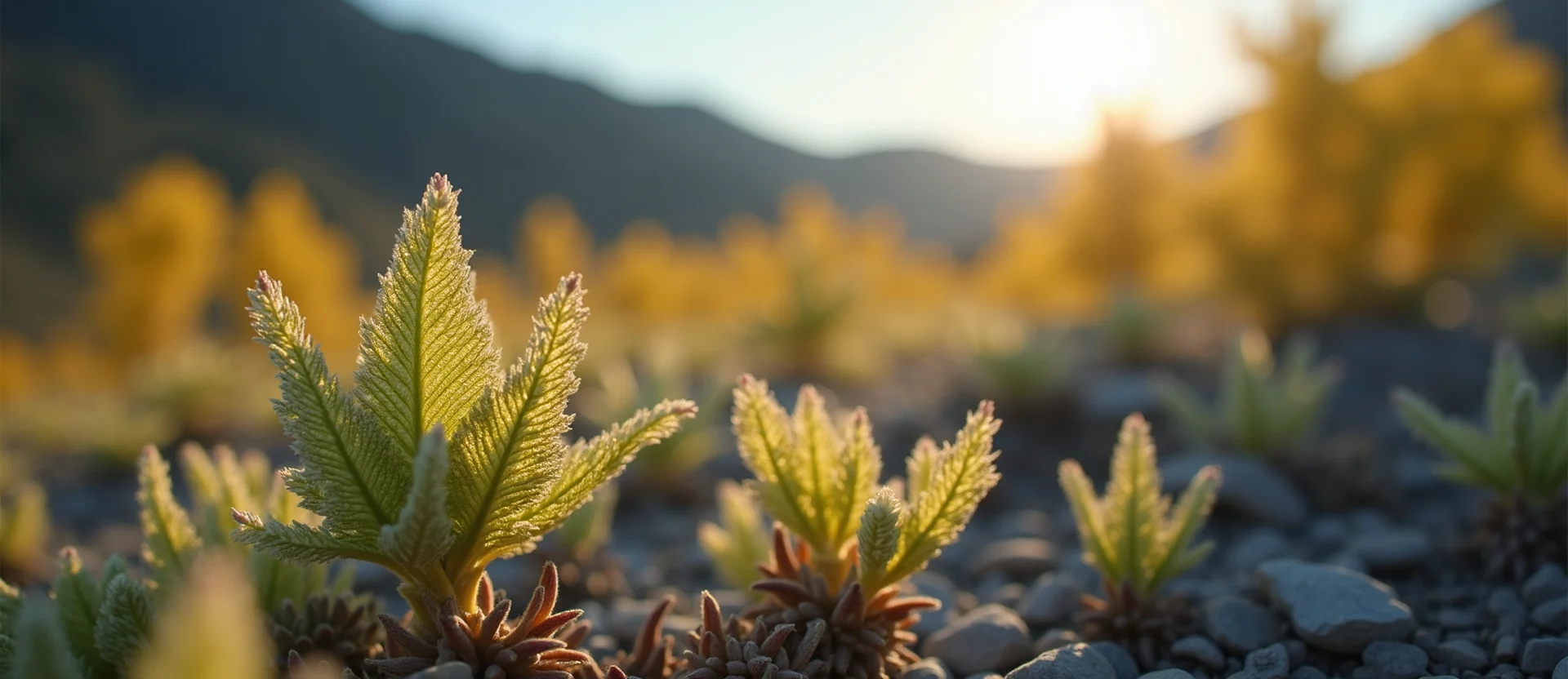 Symbolizing Identity/Local: A local Indian Paintbrush High Desert vista. - AI Generated