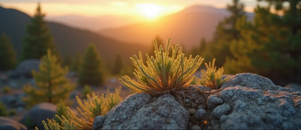 Symbolizing Identity/Local: A local Sierra Juniper Sierra Nevada skyline. - AI Generated