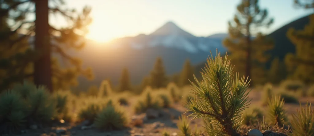 Symbolizing Identity/Local: A local Rabbitbrush Peavine Mountain silhouette. - AI Generated