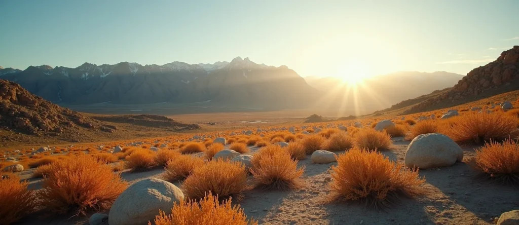 Symbolizing Identity/Local: A local Indian Paintbrush High Desert vista. - AI Generated