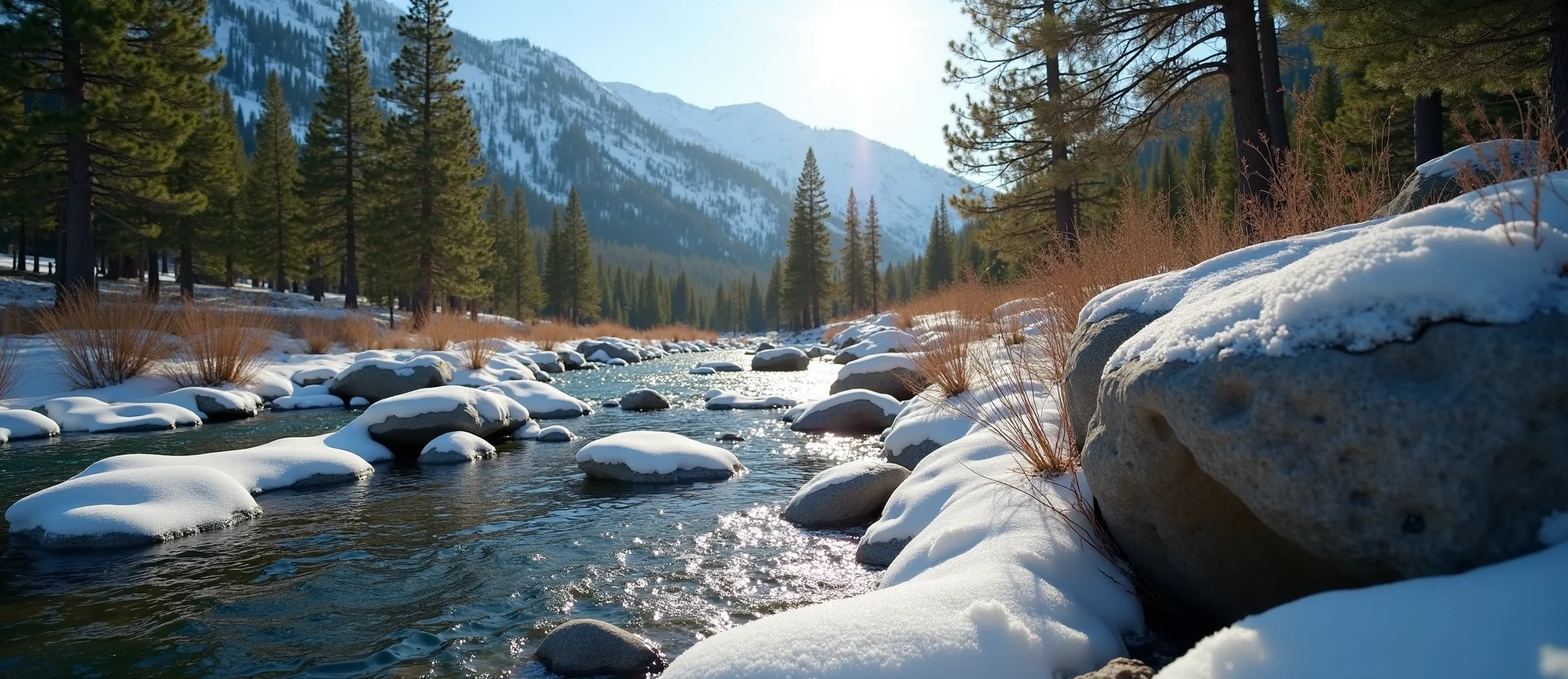 Symbolizing Flow/Cleansing: A local Quaking Aspen smooth Truckee river stones. - AI Generated