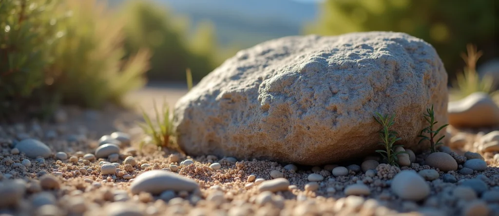 Symbolizing Stability/Peak: A local Sierra Juniper unshakable boulder. - AI Generated