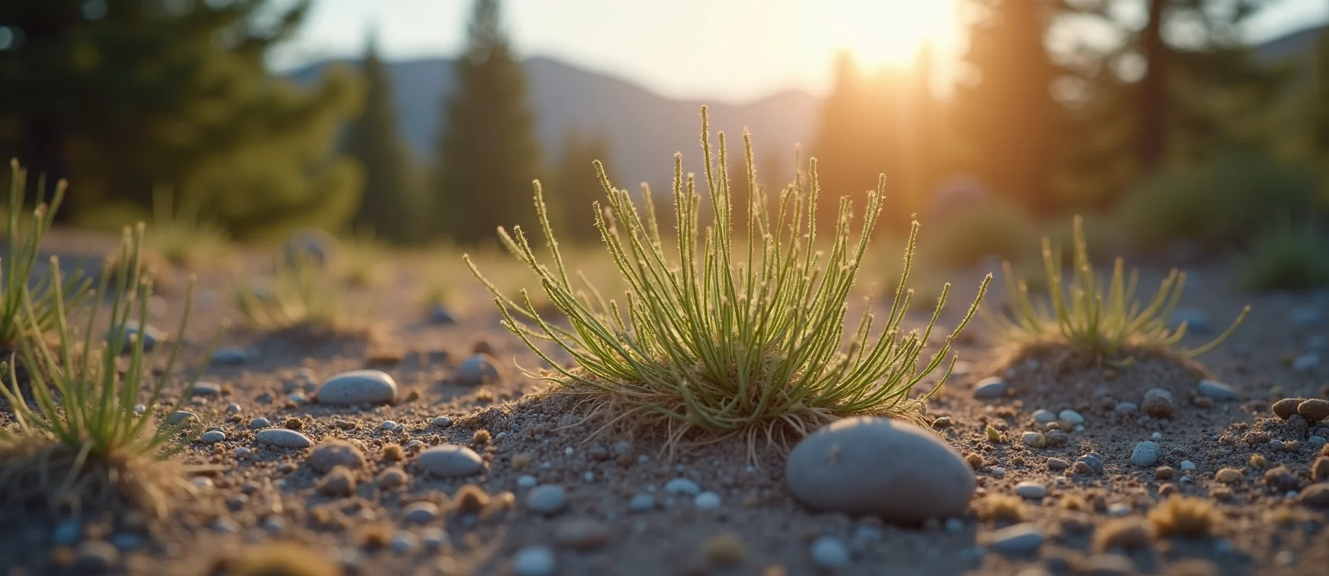 Symbolizing Seed/New Beginning: A local Sagebrush (Artemisia tridentata) sprouting sagebrush seedling. - AI Generated