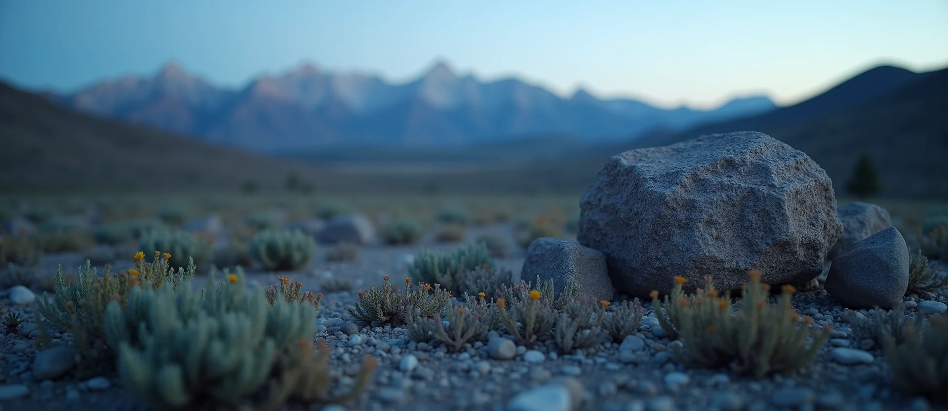 Symbolizing Identity/Local: A local Indian Paintbrush Peavine Mountain silhouette. - AI Generated